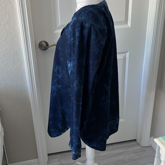 Pure Jill Organically Grown Cotton Tie Tye Popover So Soft ! NWOT SZ L - Picture 5 of 8